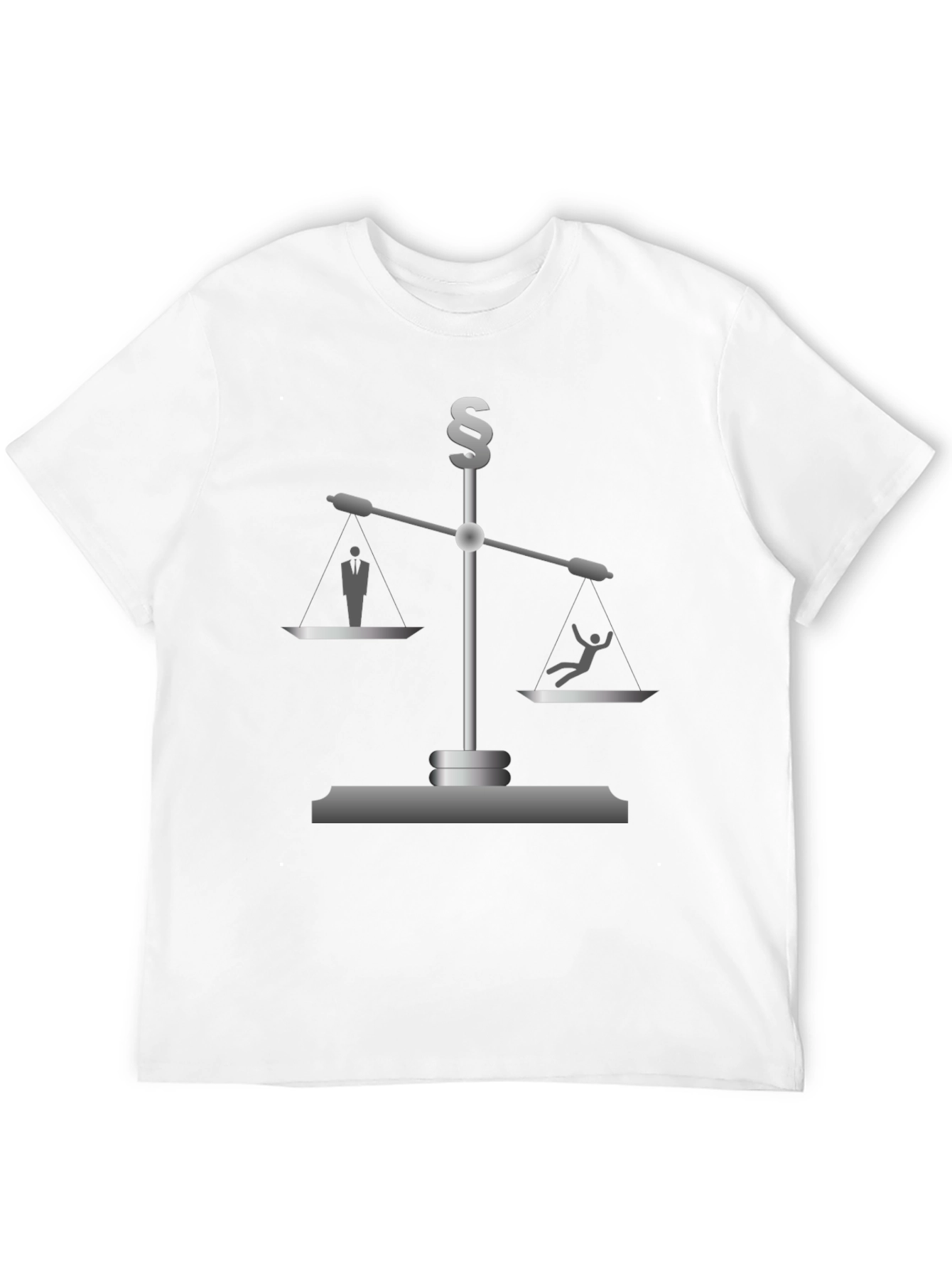 Scales of Justice Graphic Tee - Mens Black T-Shirt