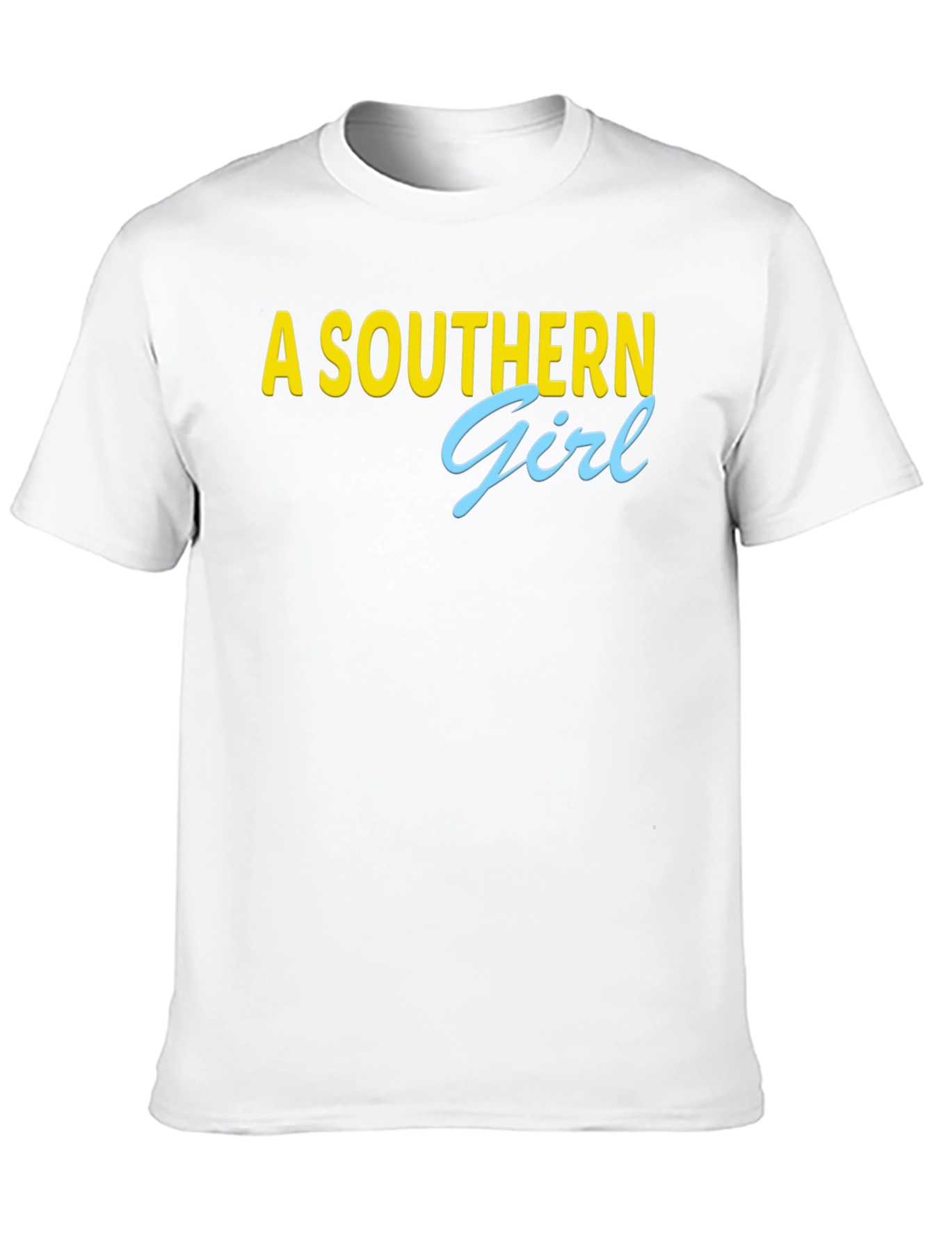 A Southern Girl Tee - Black Crew Neck