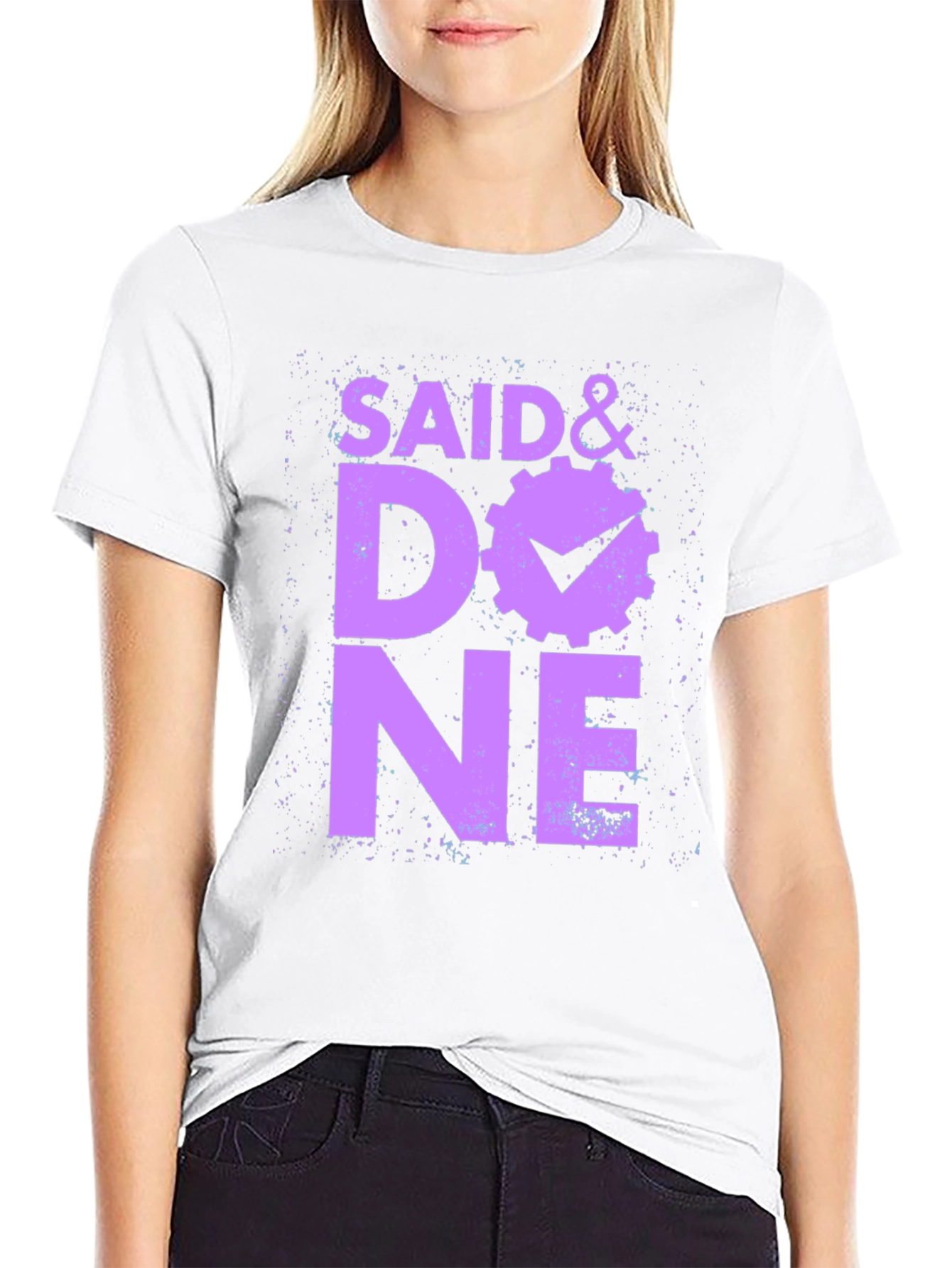 Said & Done Graphic Tee - Black Cotton Shirt