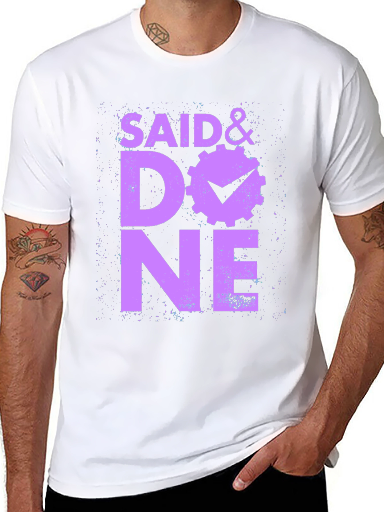 Said & Done Graphic Tee - Black Cotton Shirt