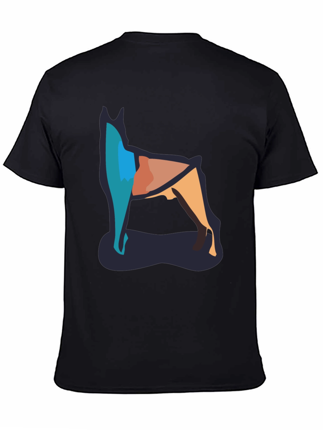 Abstract Dog Graphic T-Shirt | Casual Cotton Tee