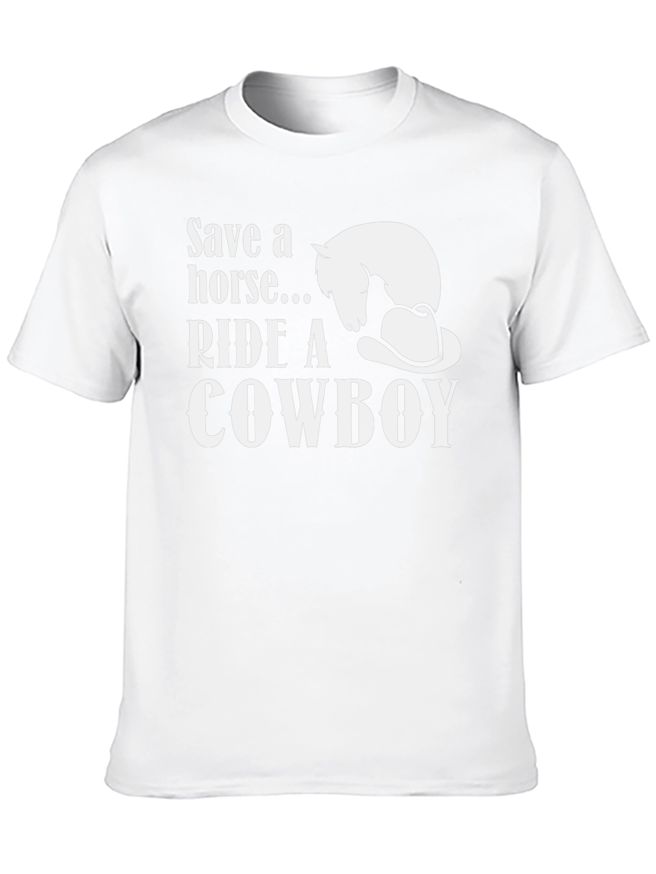 Save a Horse Ride a Cowboy Graphic T-Shirt