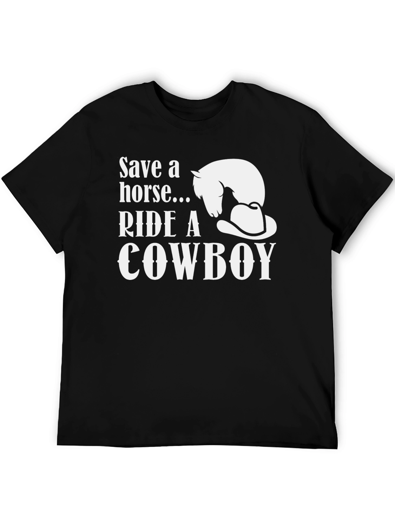 Save a Horse Ride a Cowboy Graphic T-Shirt