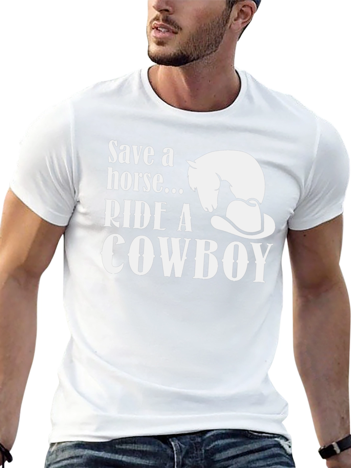 Save a Horse Ride a Cowboy Graphic T-Shirt