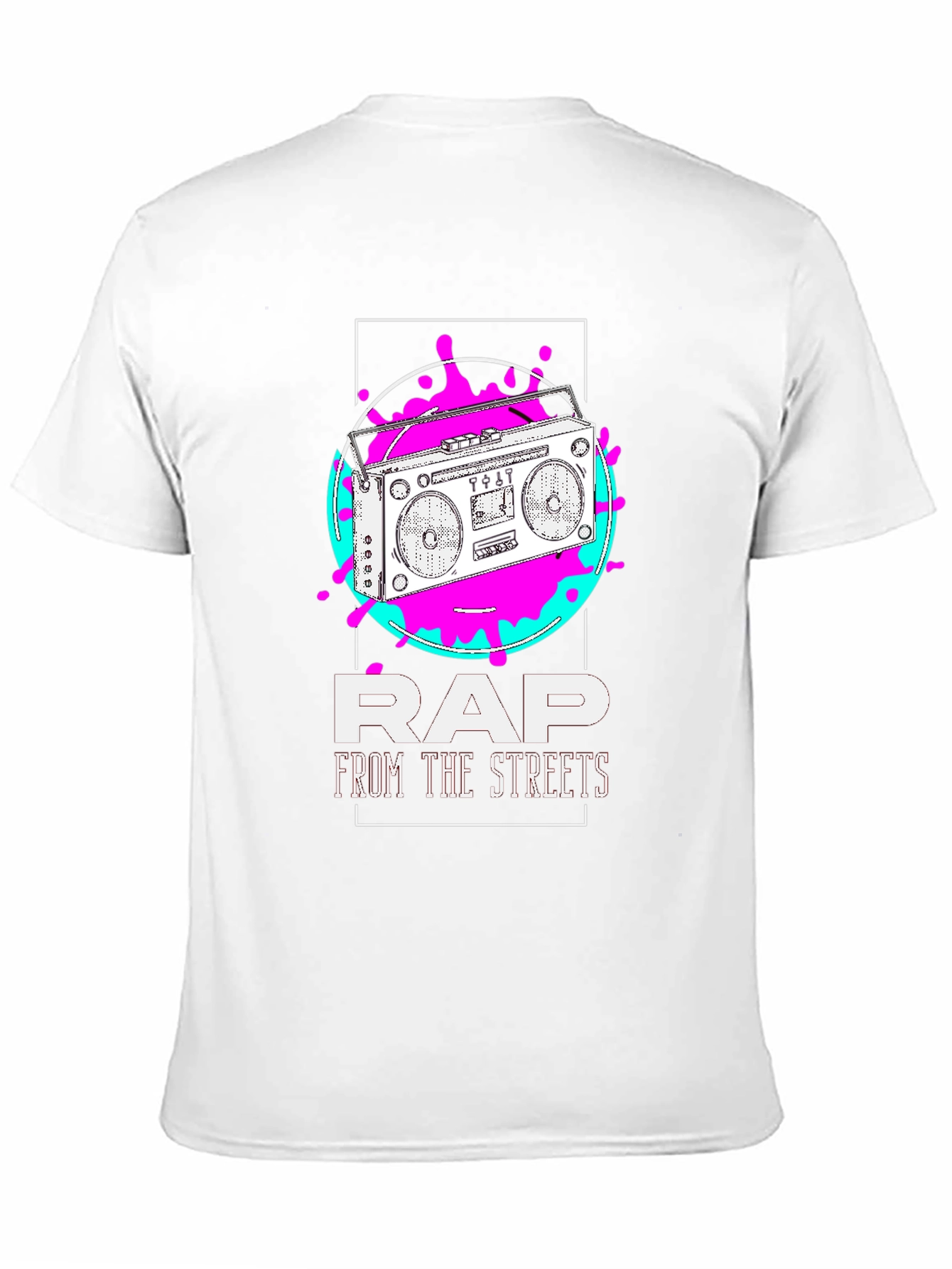 Rap From The Streets Boombox Graphic T-Shirt