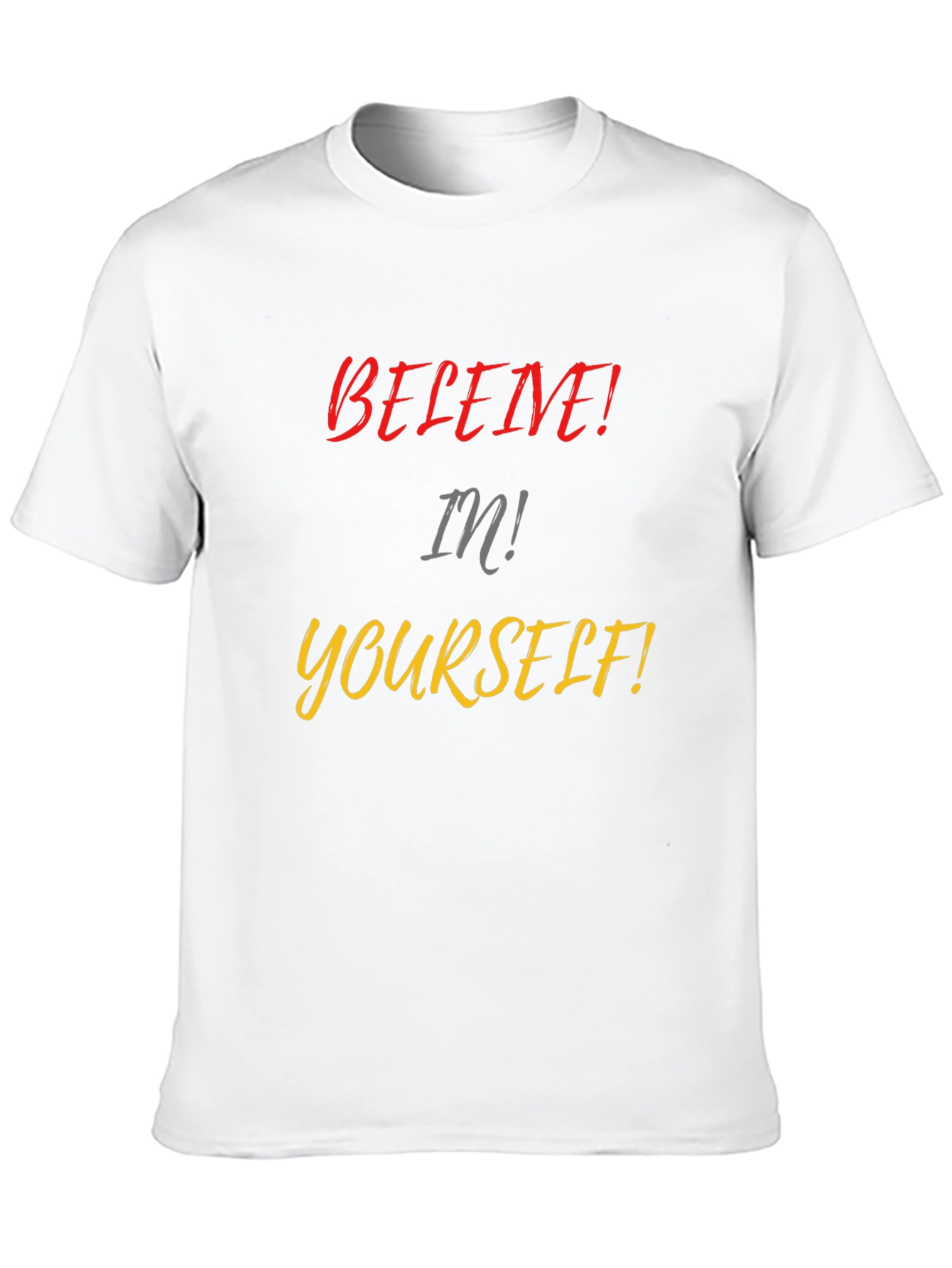 Believe in Yourself Black Graphic Tee