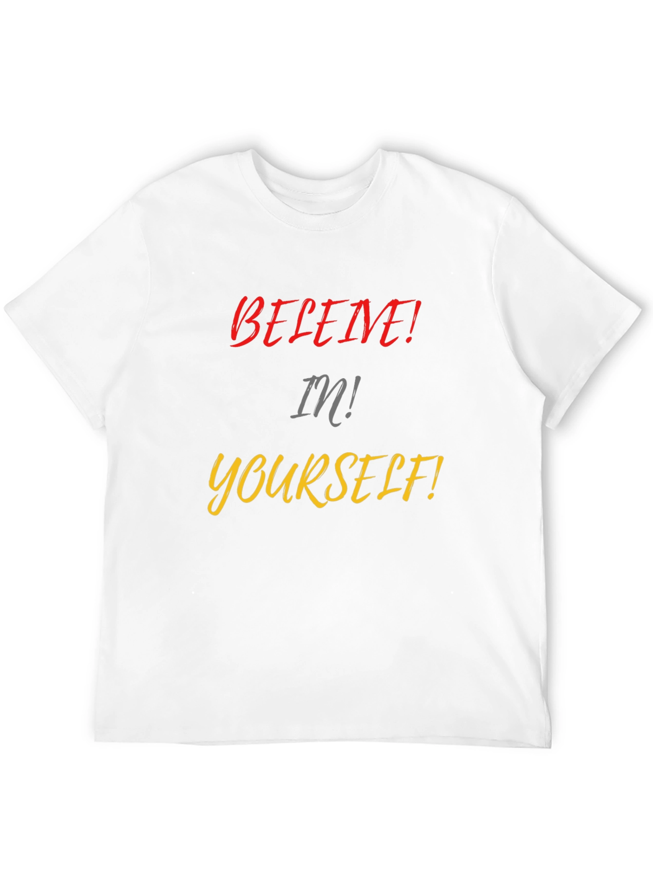 Believe in Yourself Black Graphic Tee