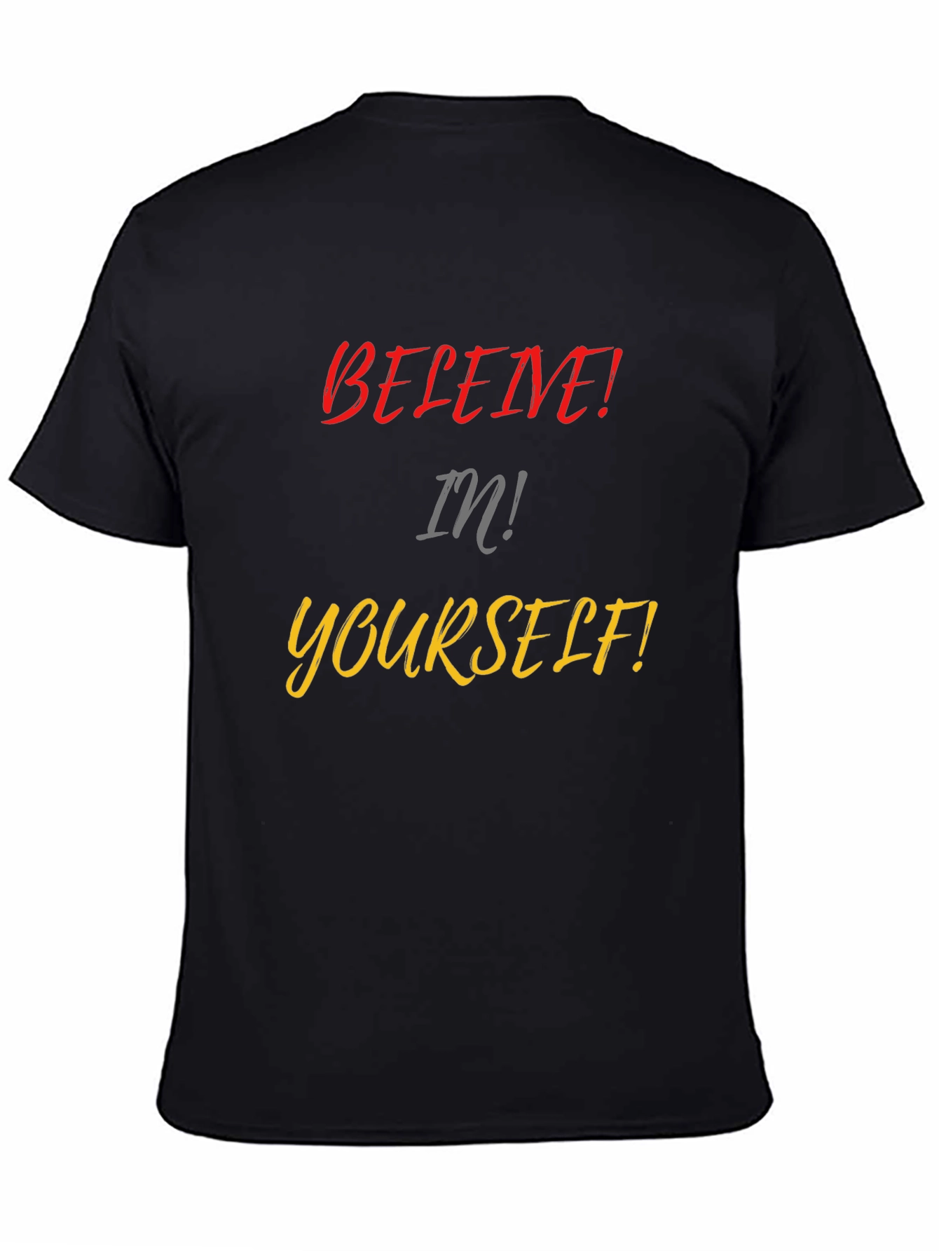 Believe in Yourself Black Graphic Tee