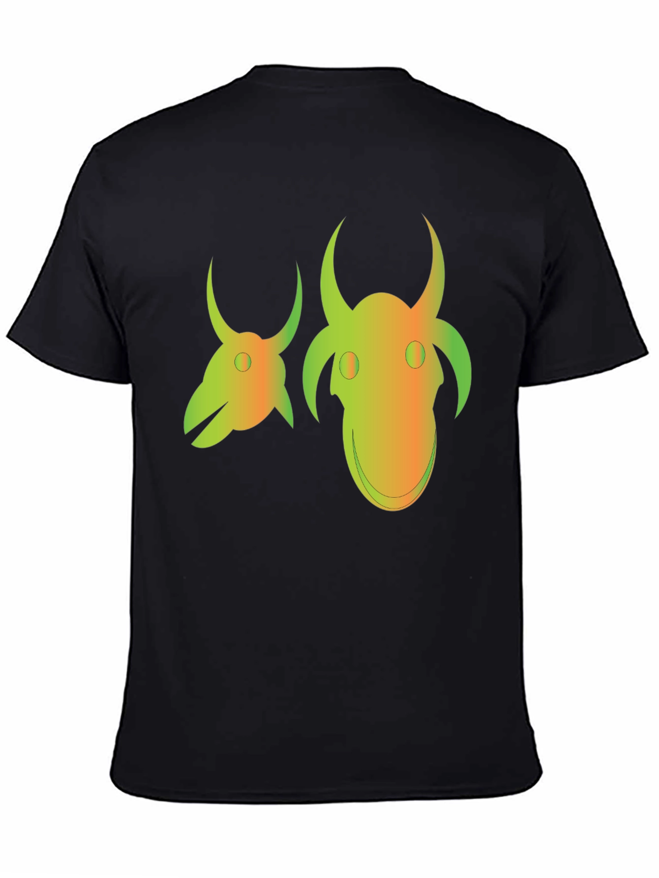 Unique Graphic Tee - Two Headed Creature Design