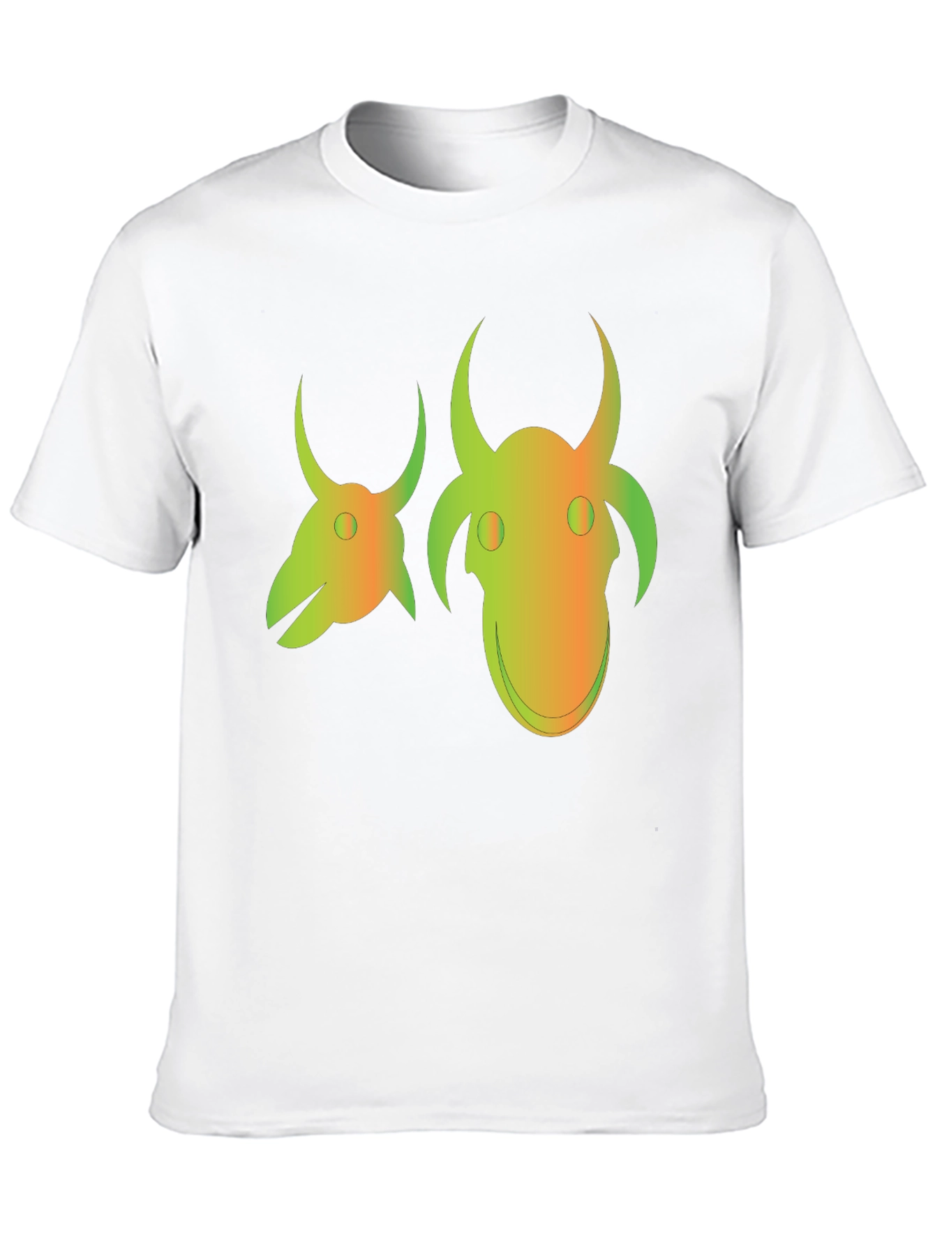 Unique Graphic Tee - Two Headed Creature Design
