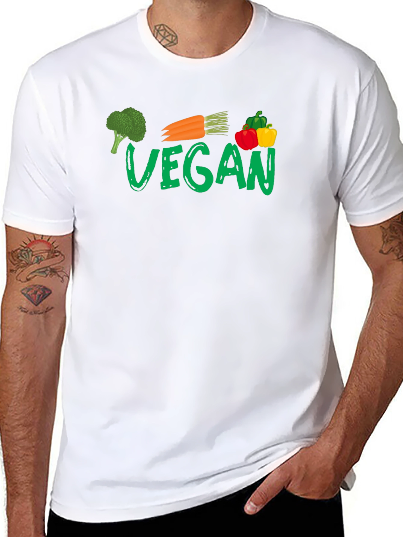 Vegan Vegetable Graphic T-Shirt