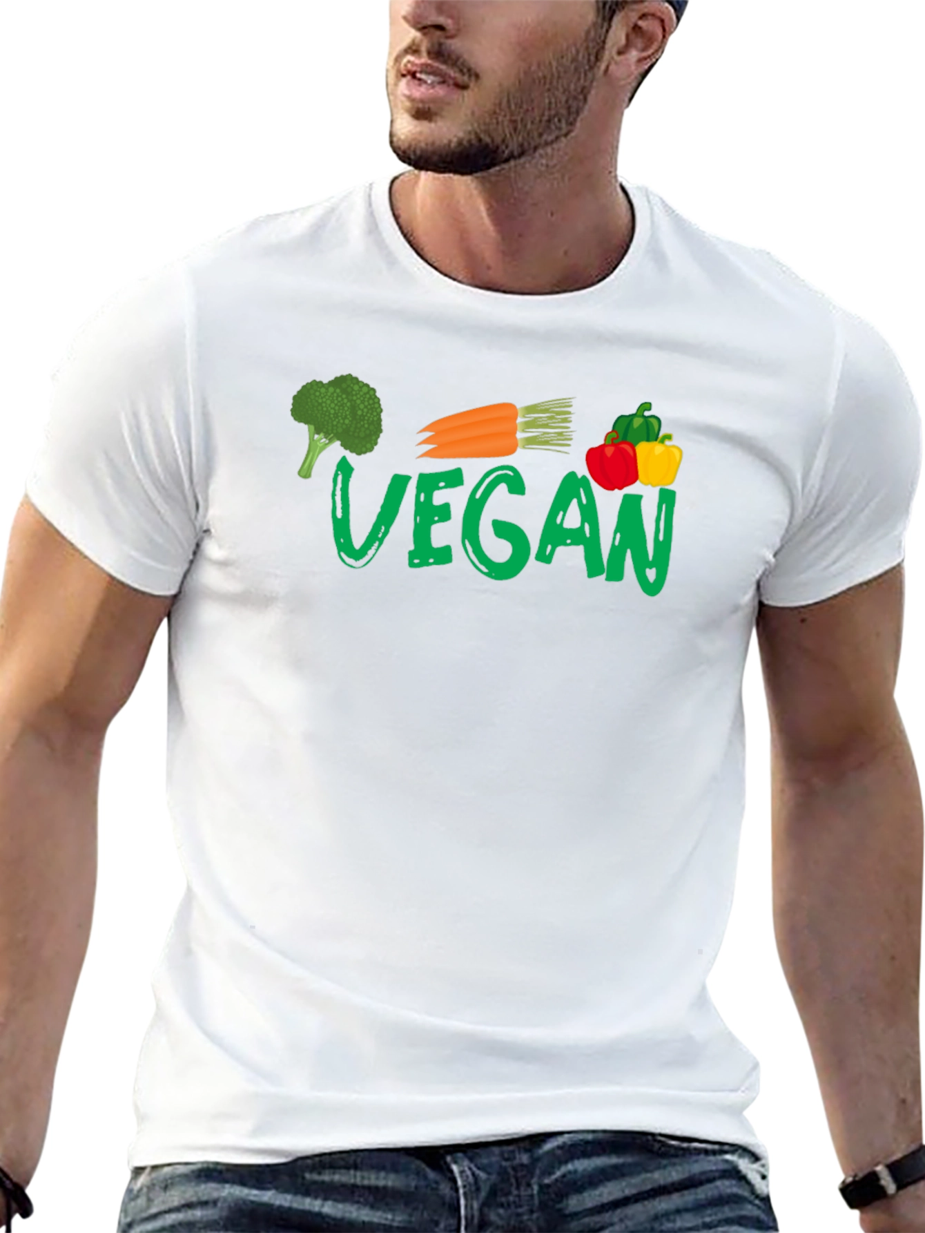 Vegan Vegetable Graphic T-Shirt