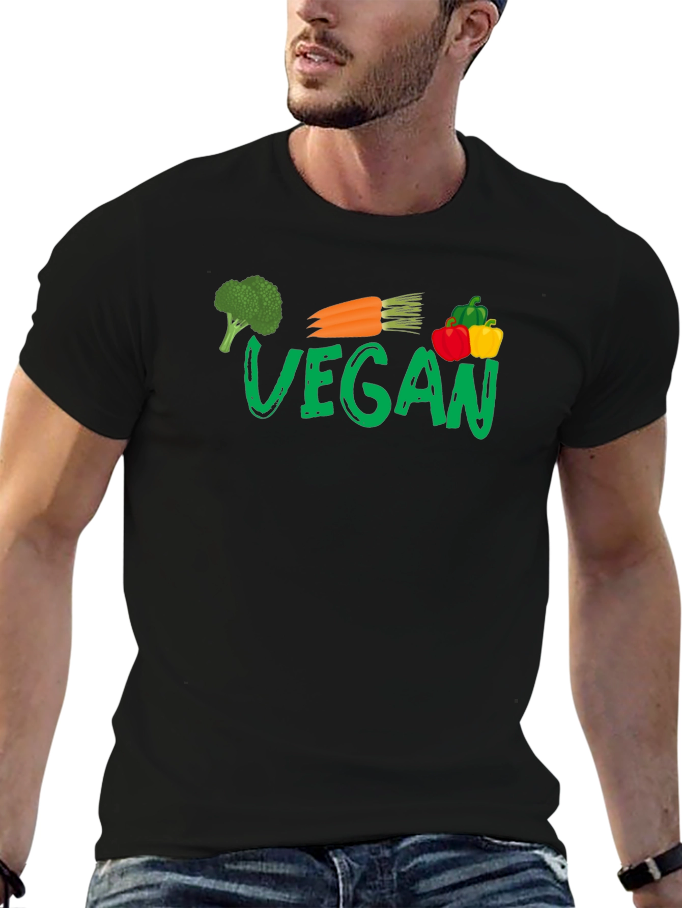 Vegan Vegetable Graphic T-Shirt