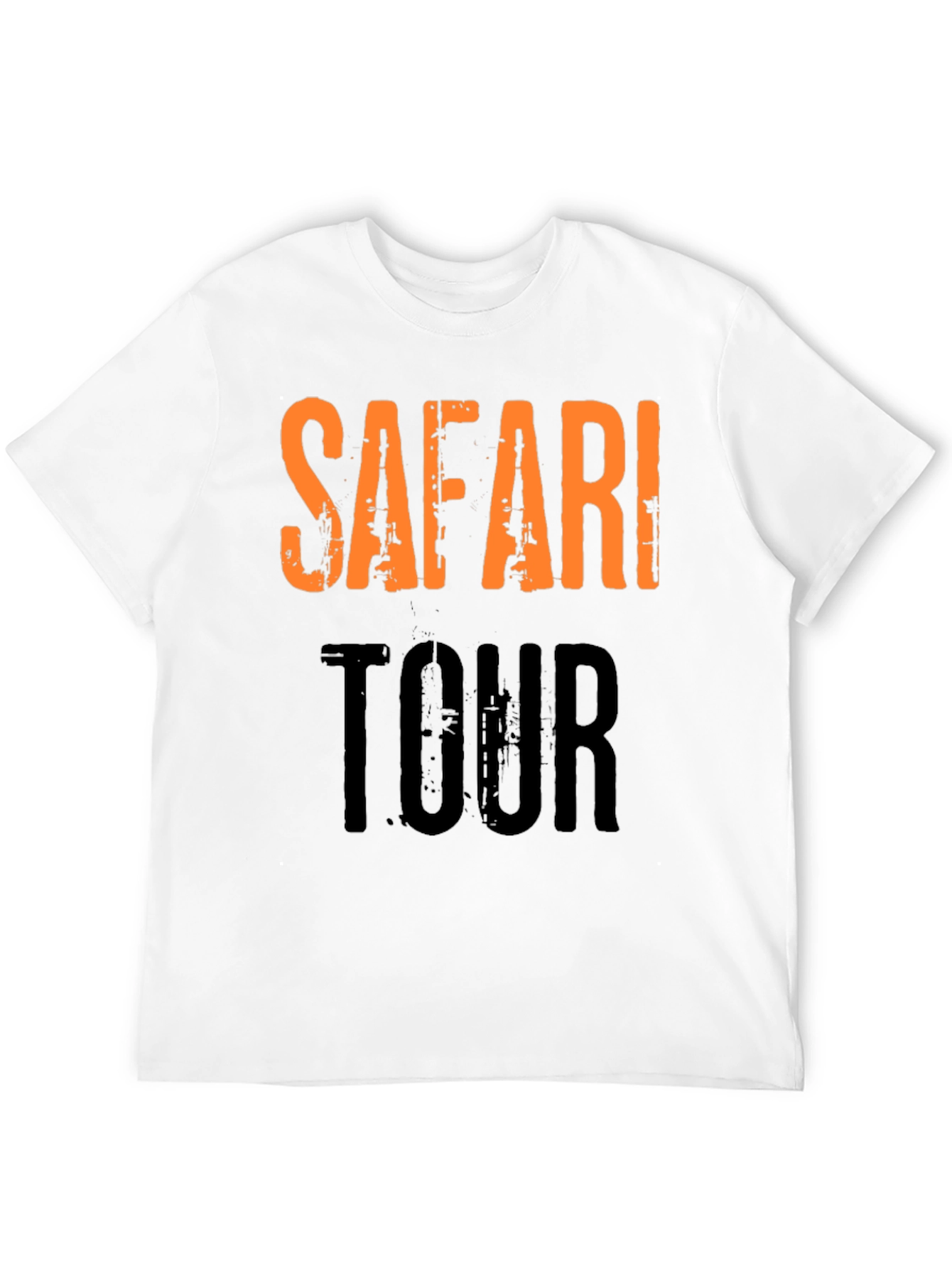 Safari Tour Graphic Print Black T-Shirt
