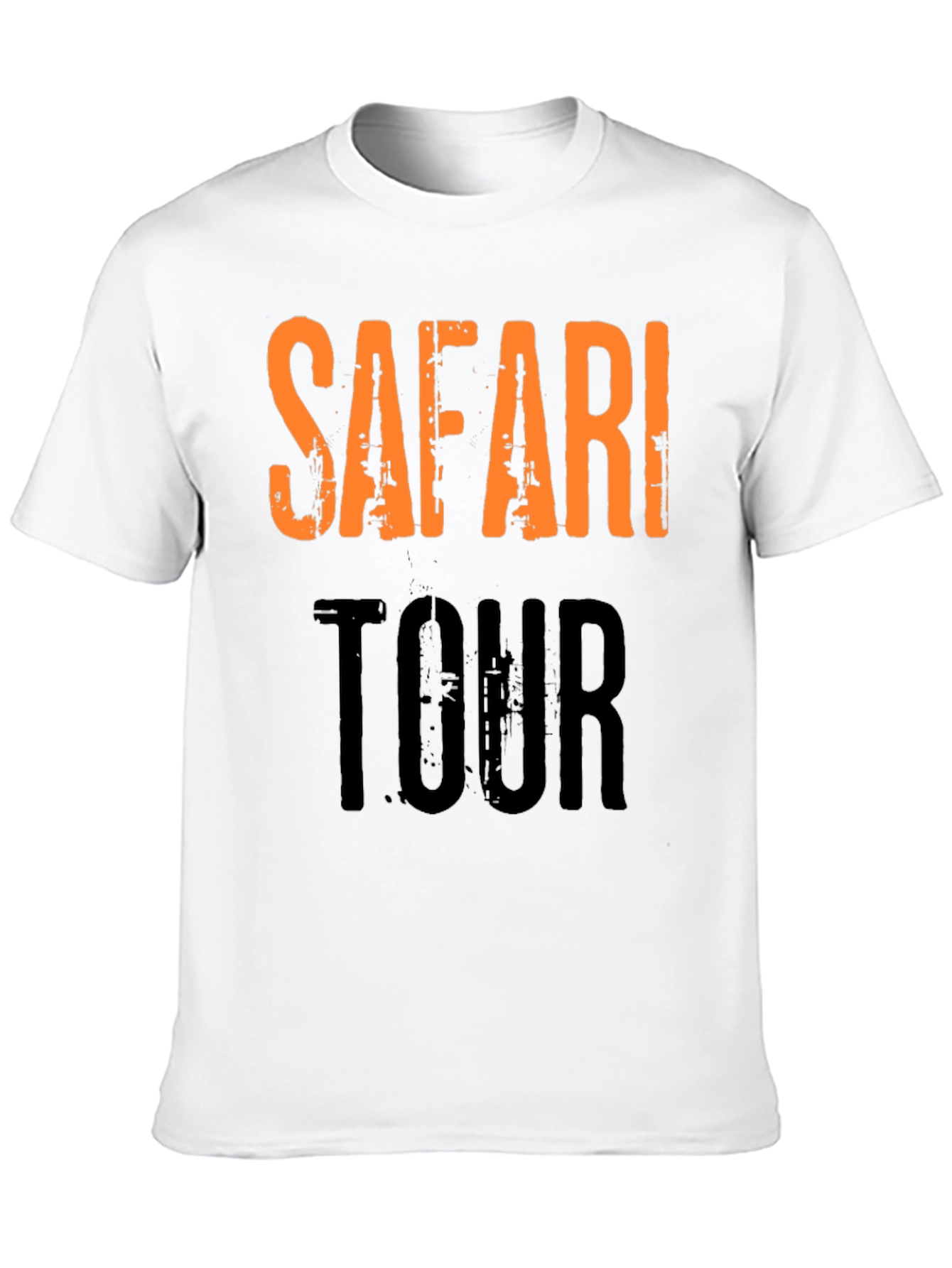 Safari Tour Graphic Print Black T-Shirt