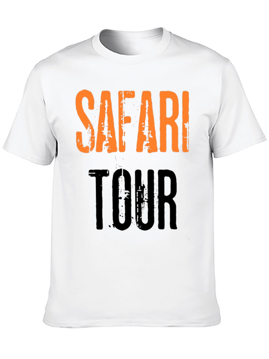 Safari Tour Graphic Print Black T-Shirt