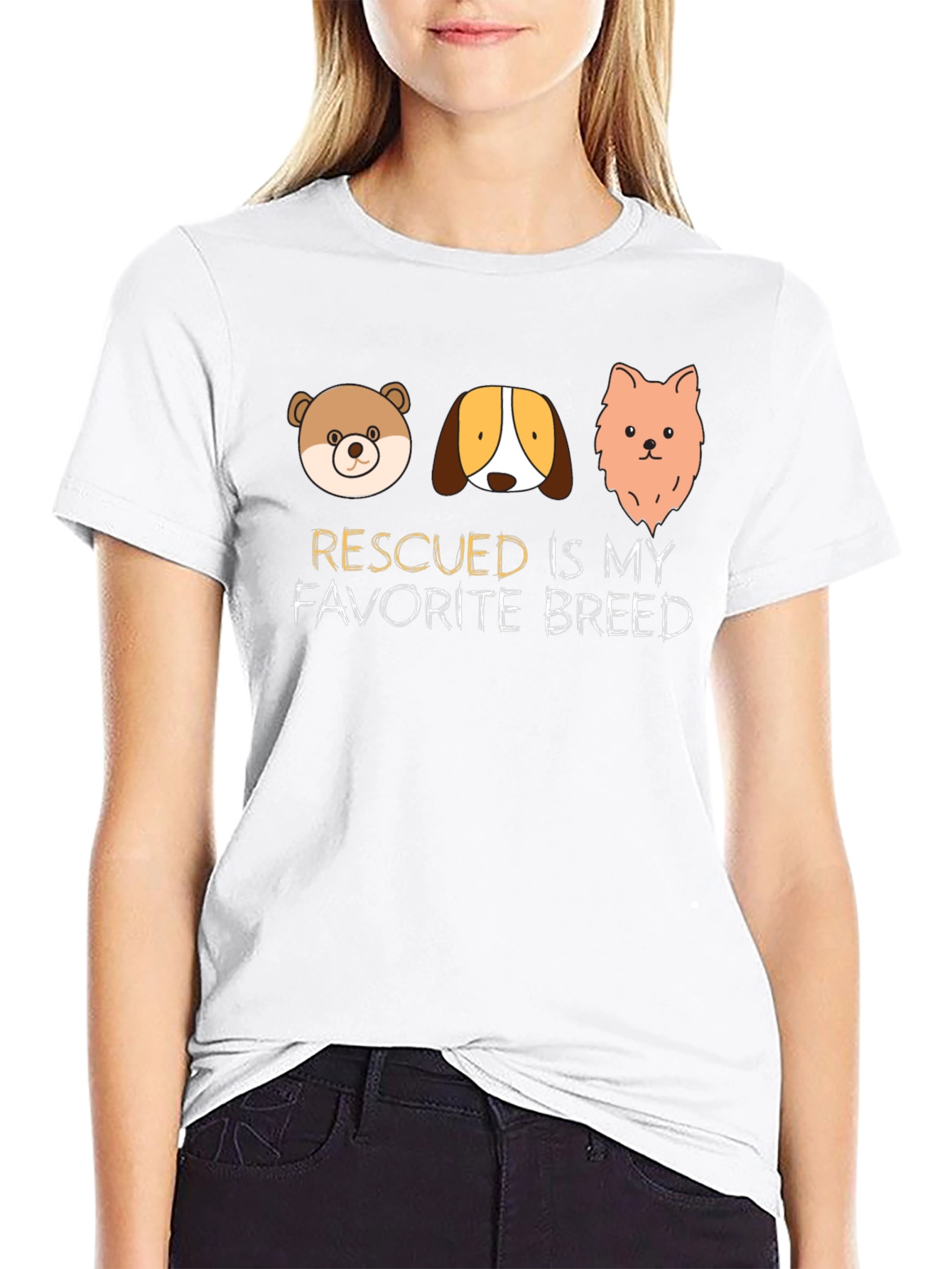 Rescued is My Favorite Breed T-Shirt