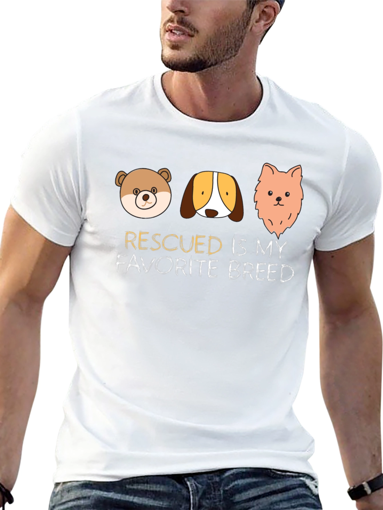 Rescued is My Favorite Breed T-Shirt