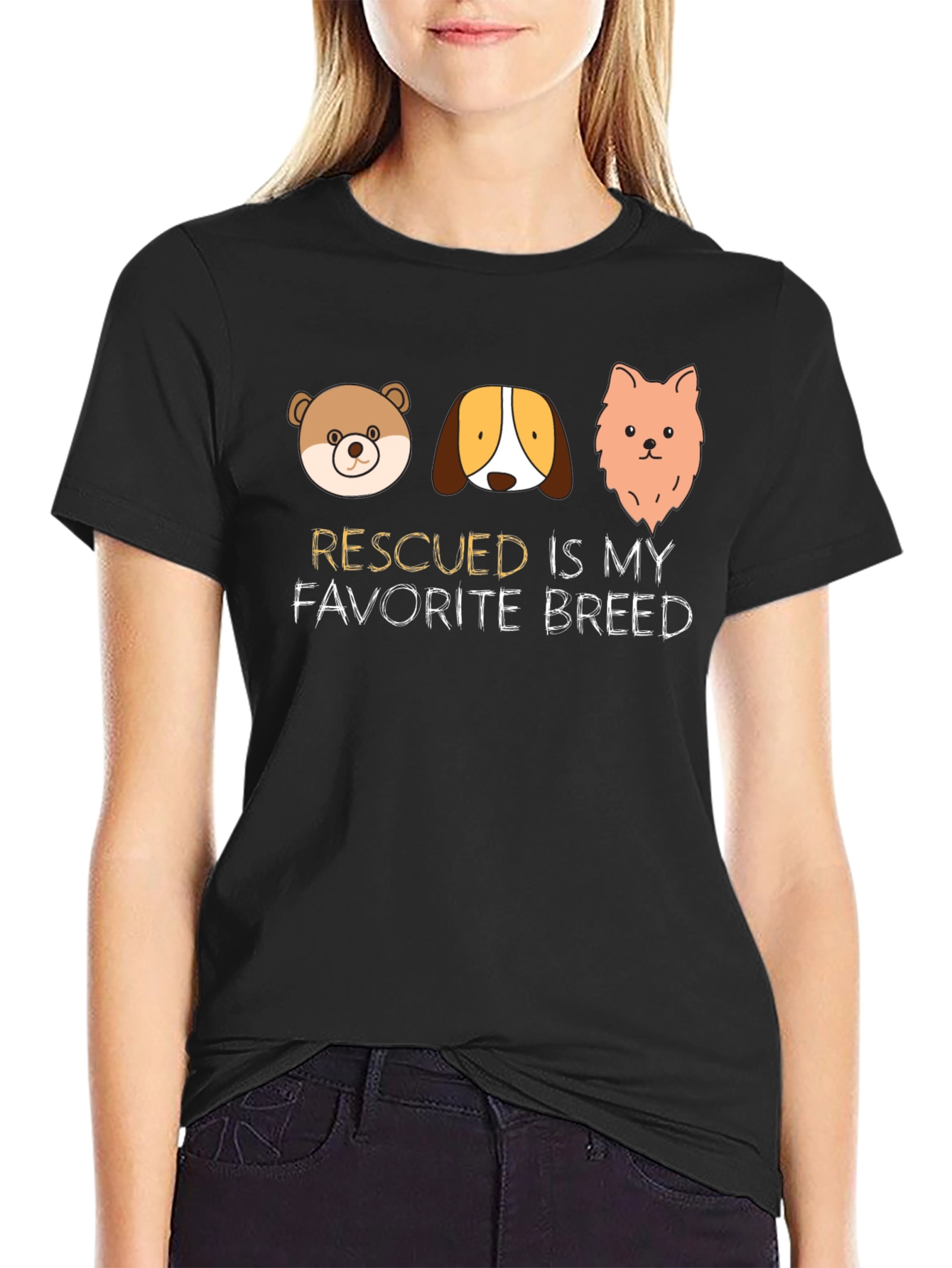 Rescued is My Favorite Breed T-Shirt