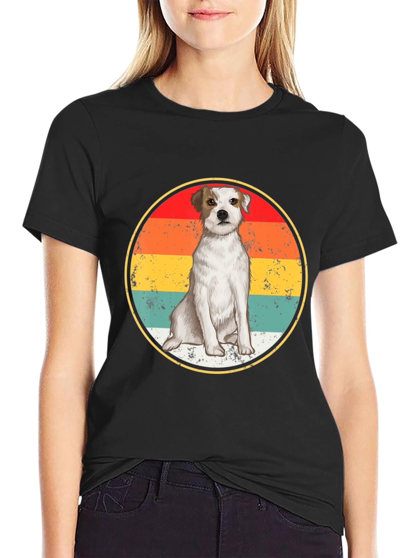 Retro Dog Graphic T-Shirt - Unique Animal Lover Tee