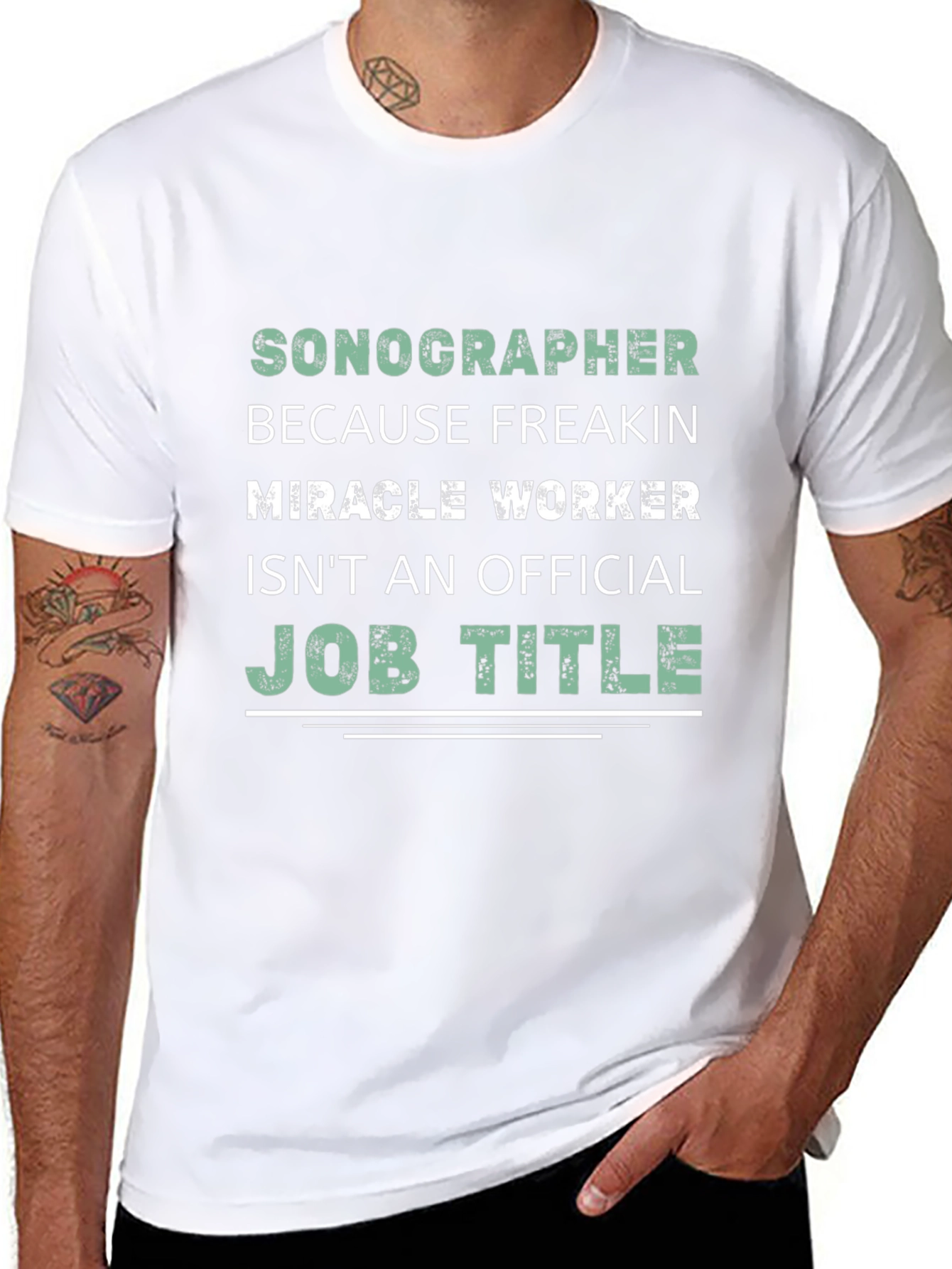 Sonographer Miracle Worker Graphic Tee