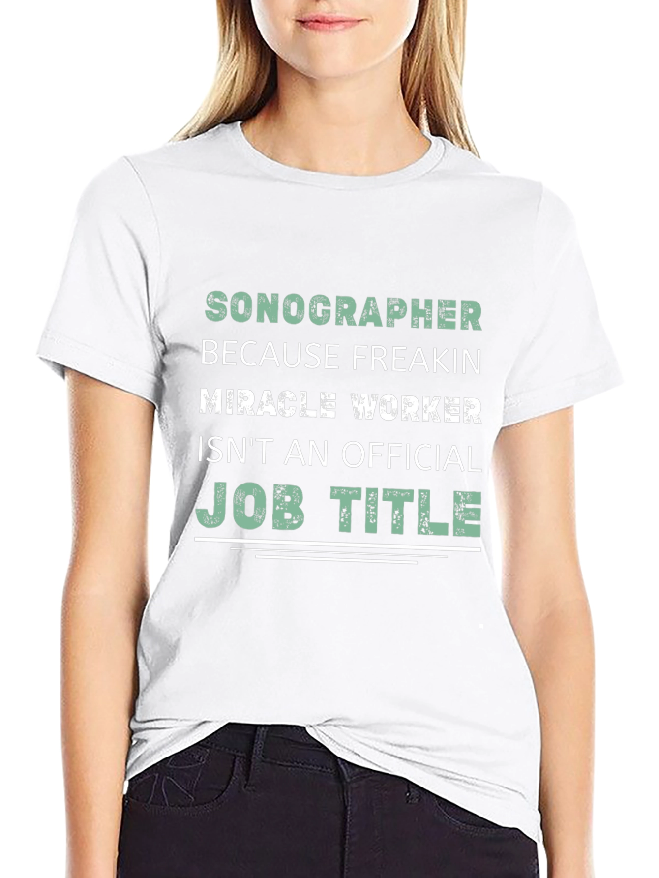Sonographer Miracle Worker Graphic Tee