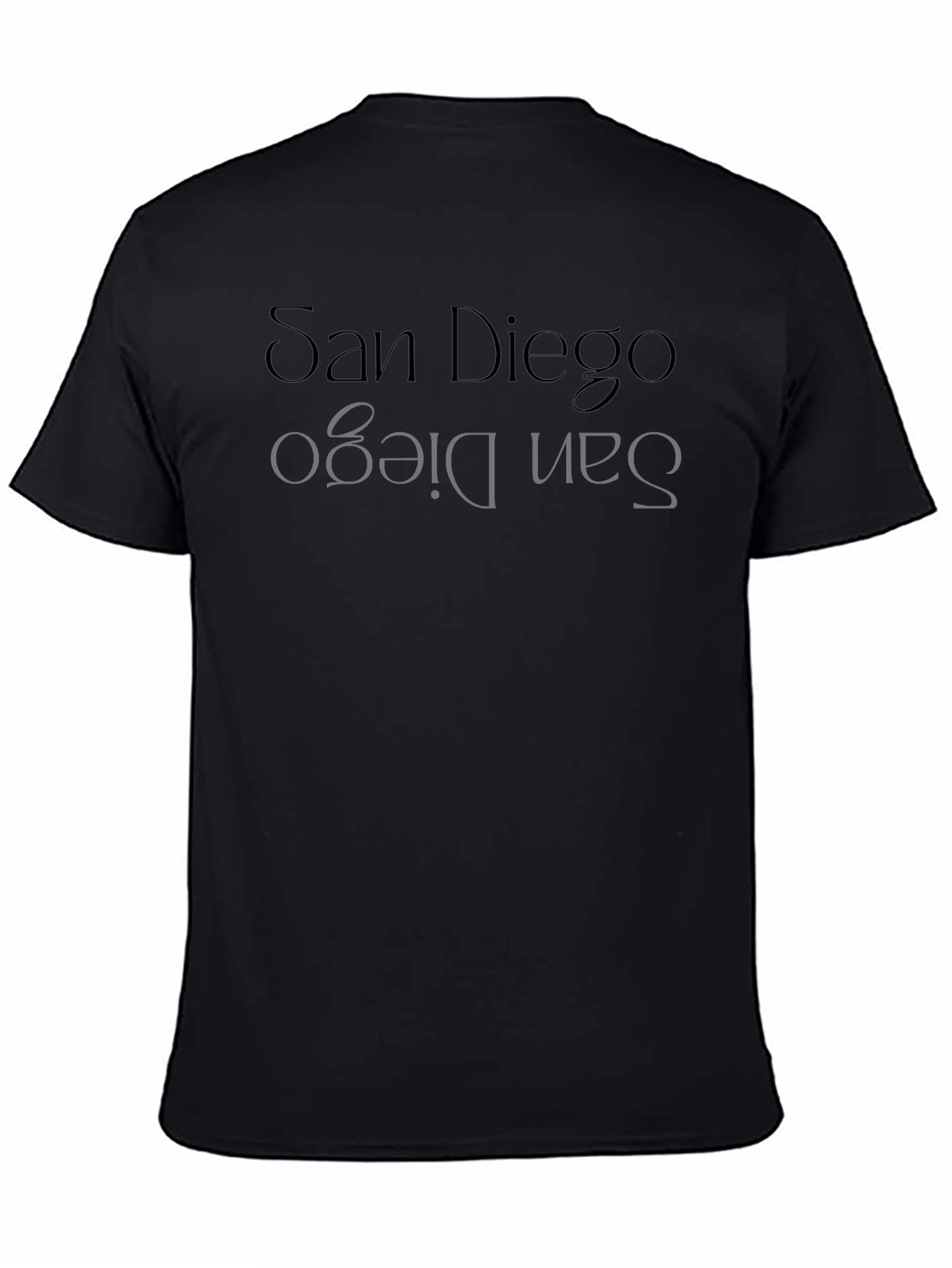 San Diego Mens Black Graphic T-Shirt