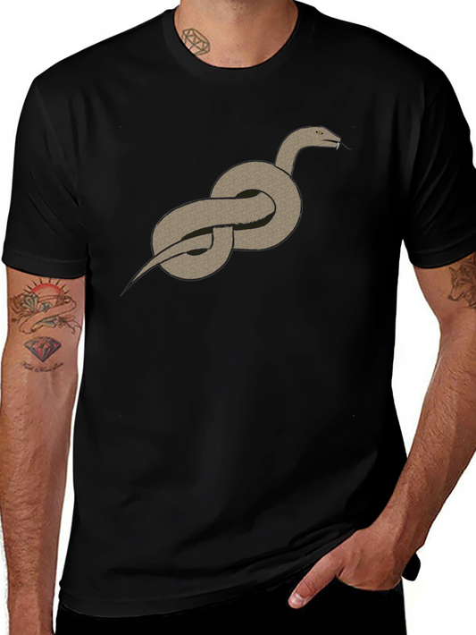 Snake Knot Graphic Tee - Casual Style