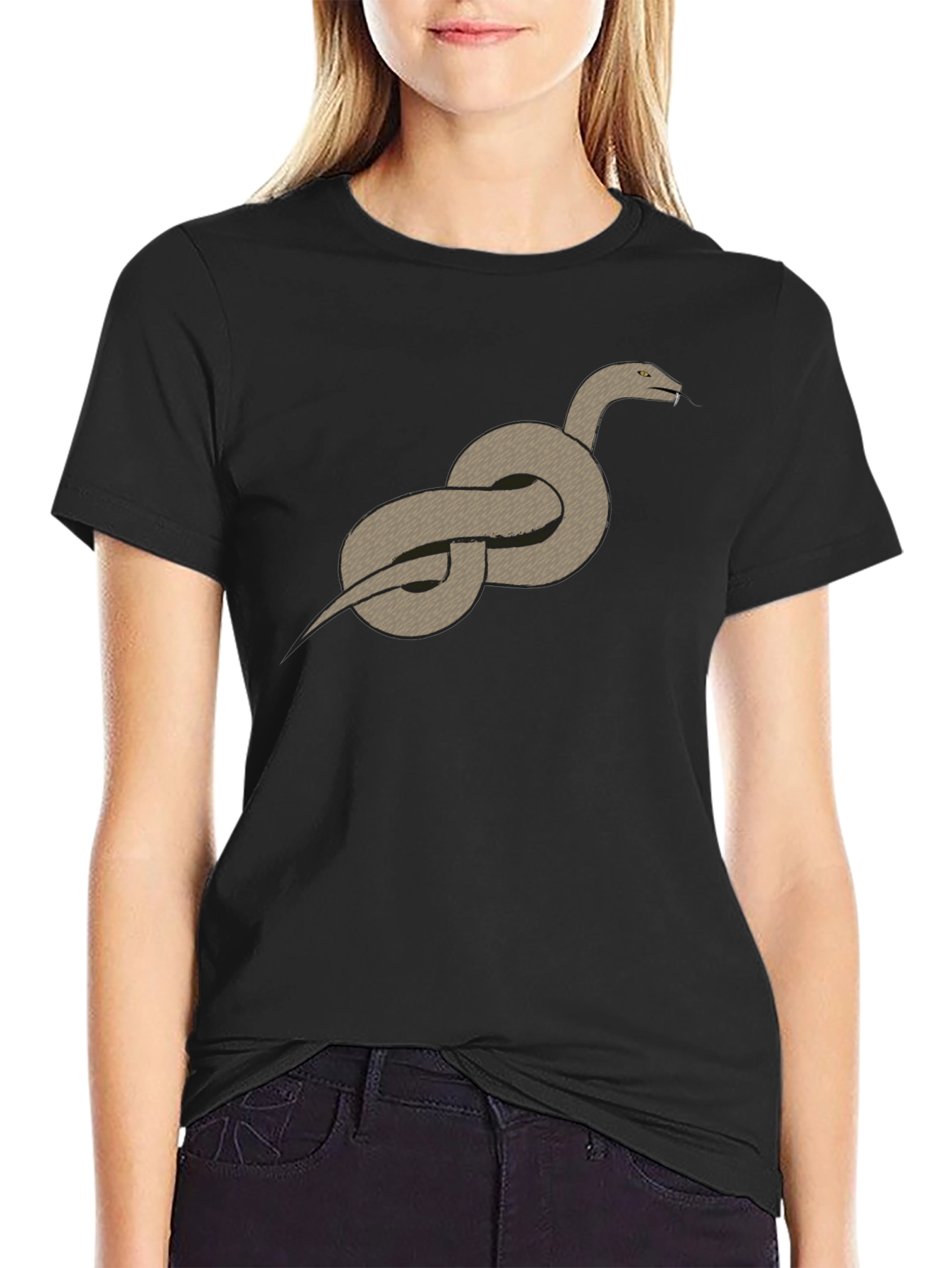 Snake Knot Graphic Tee - Casual Style