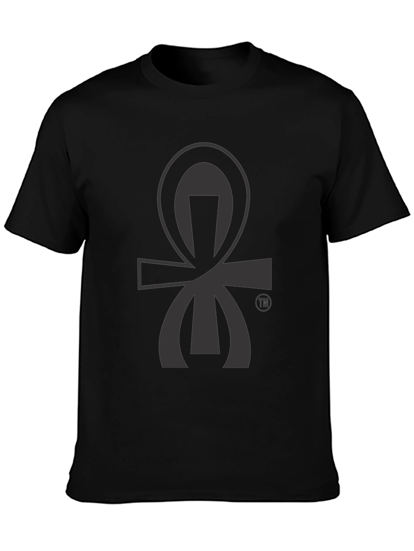 Black Graphic Tee - Ankh Symbol