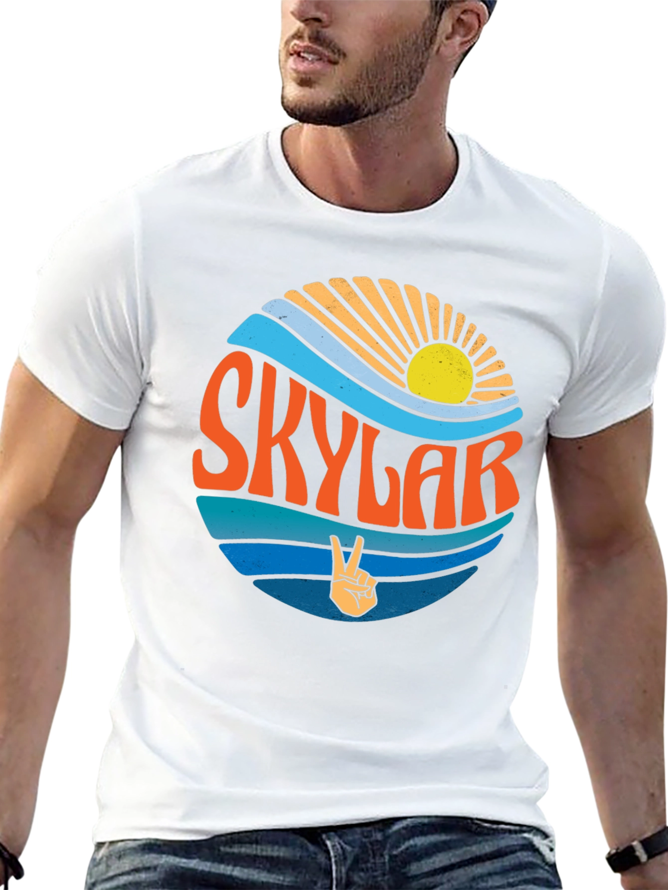 Skylar Retro Wave Graphic Tee