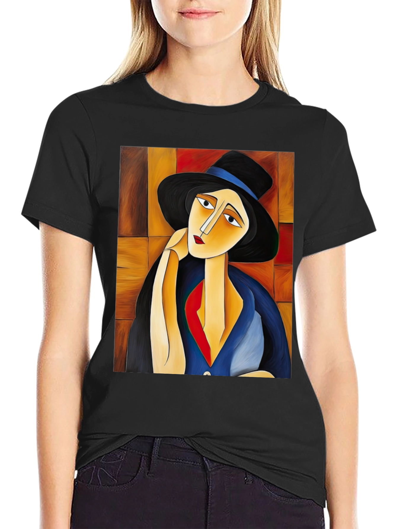 Abstract Portrait Graphic Tee