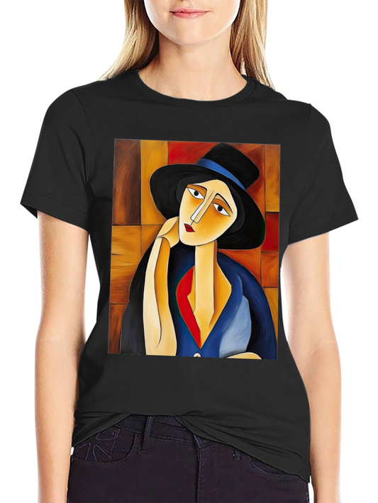 Abstract Portrait Graphic Tee