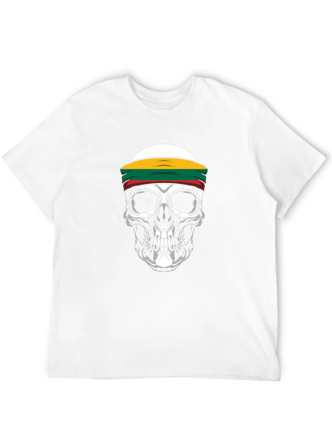 Skull T-Shirt with Lithuania Headband