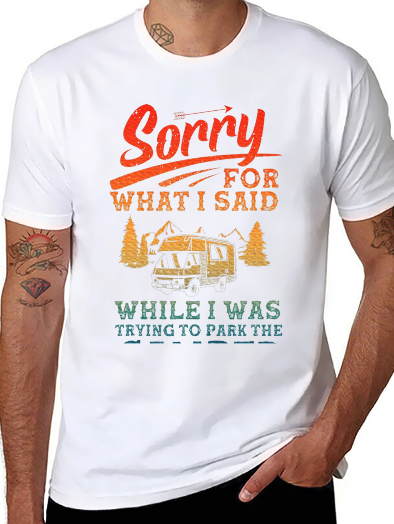 Sorry Camping T-Shirt - RV Camper Tee