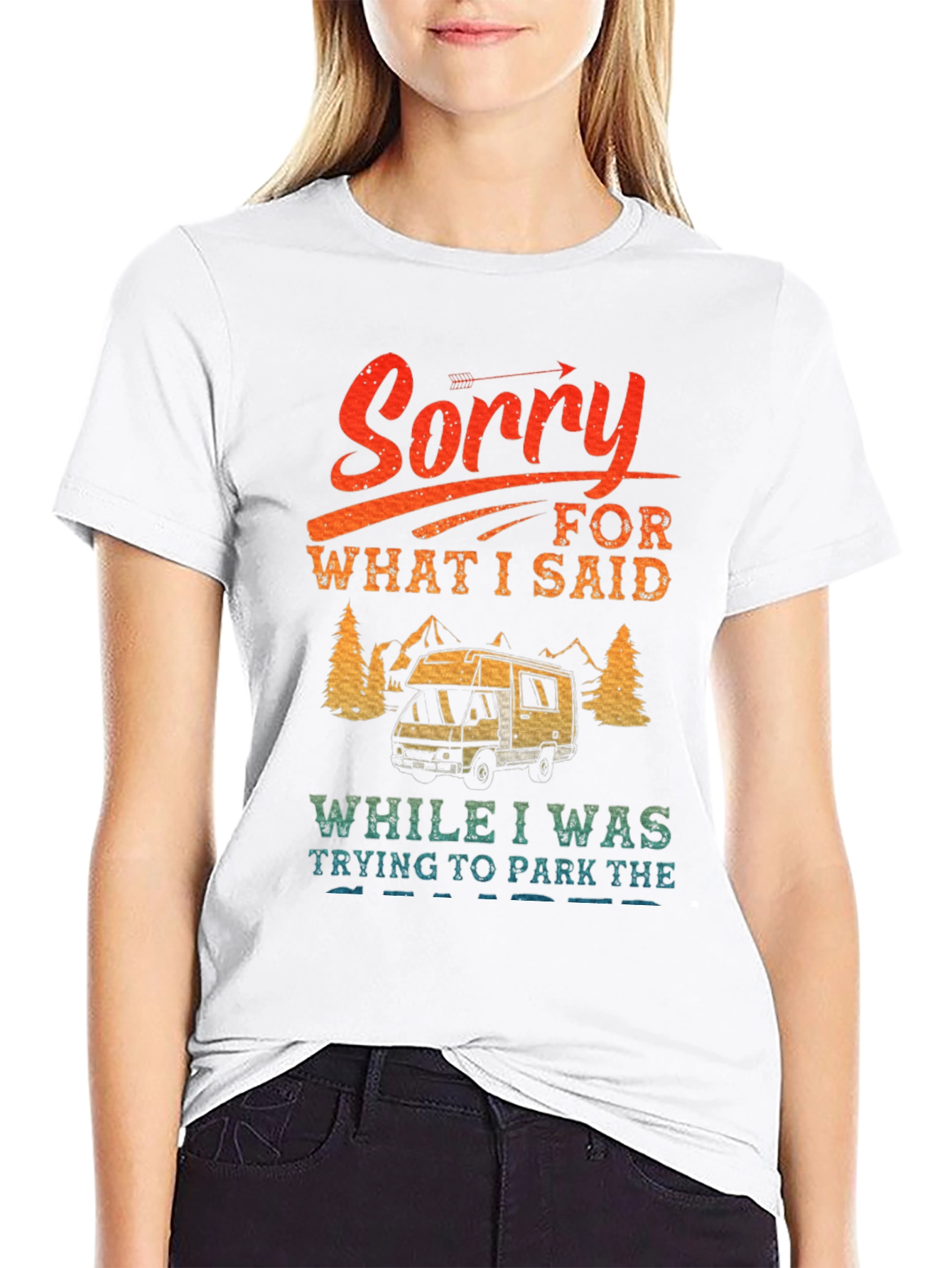 Sorry Camping T-Shirt - RV Camper Tee