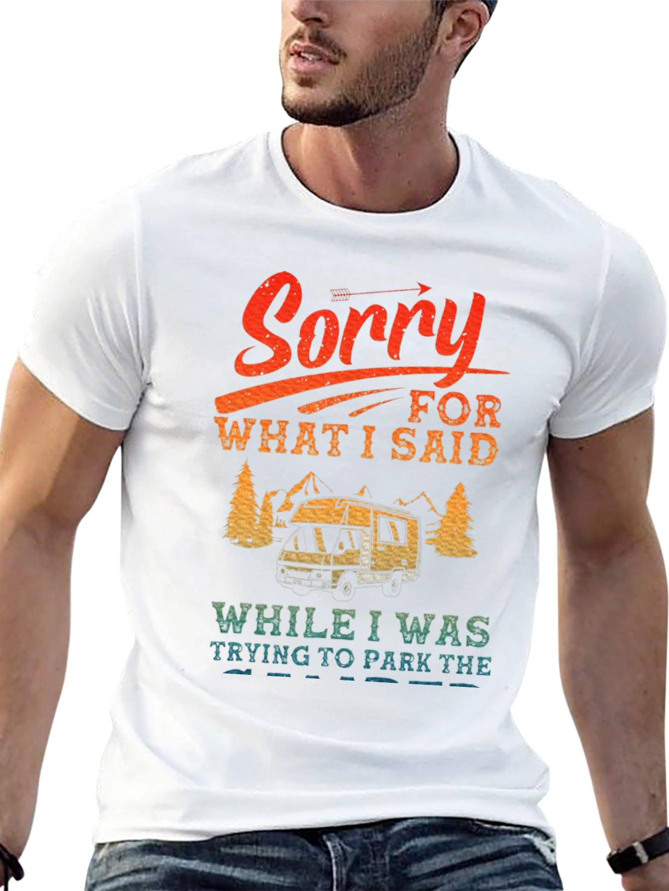 Sorry Camping T-Shirt - RV Camper Tee