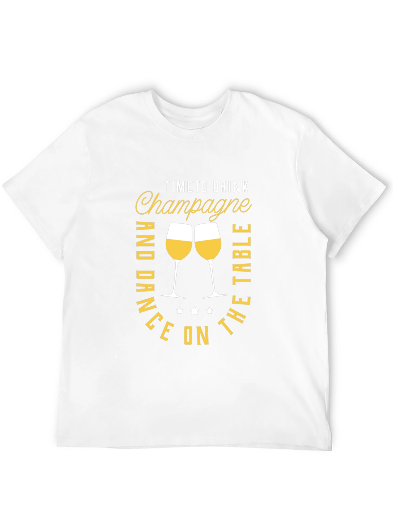 Champagne Time Black Graphic Tee