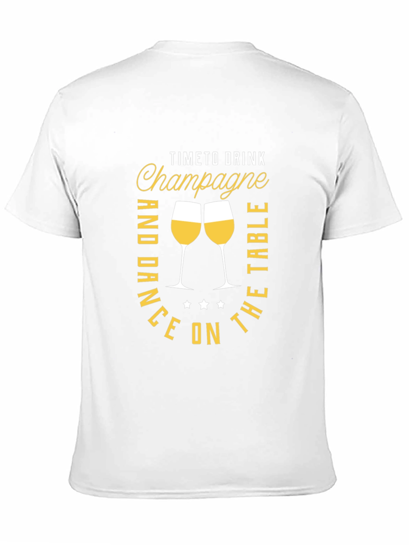 Champagne Time Black Graphic Tee