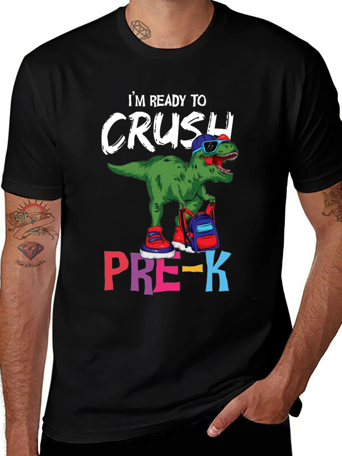 Ready to Crush Pre-K Dinosaur T-Shirt