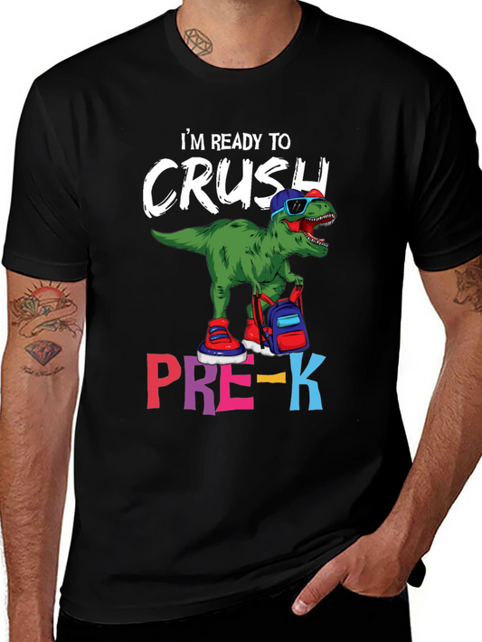 Ready to Crush Pre-K Dinosaur T-Shirt