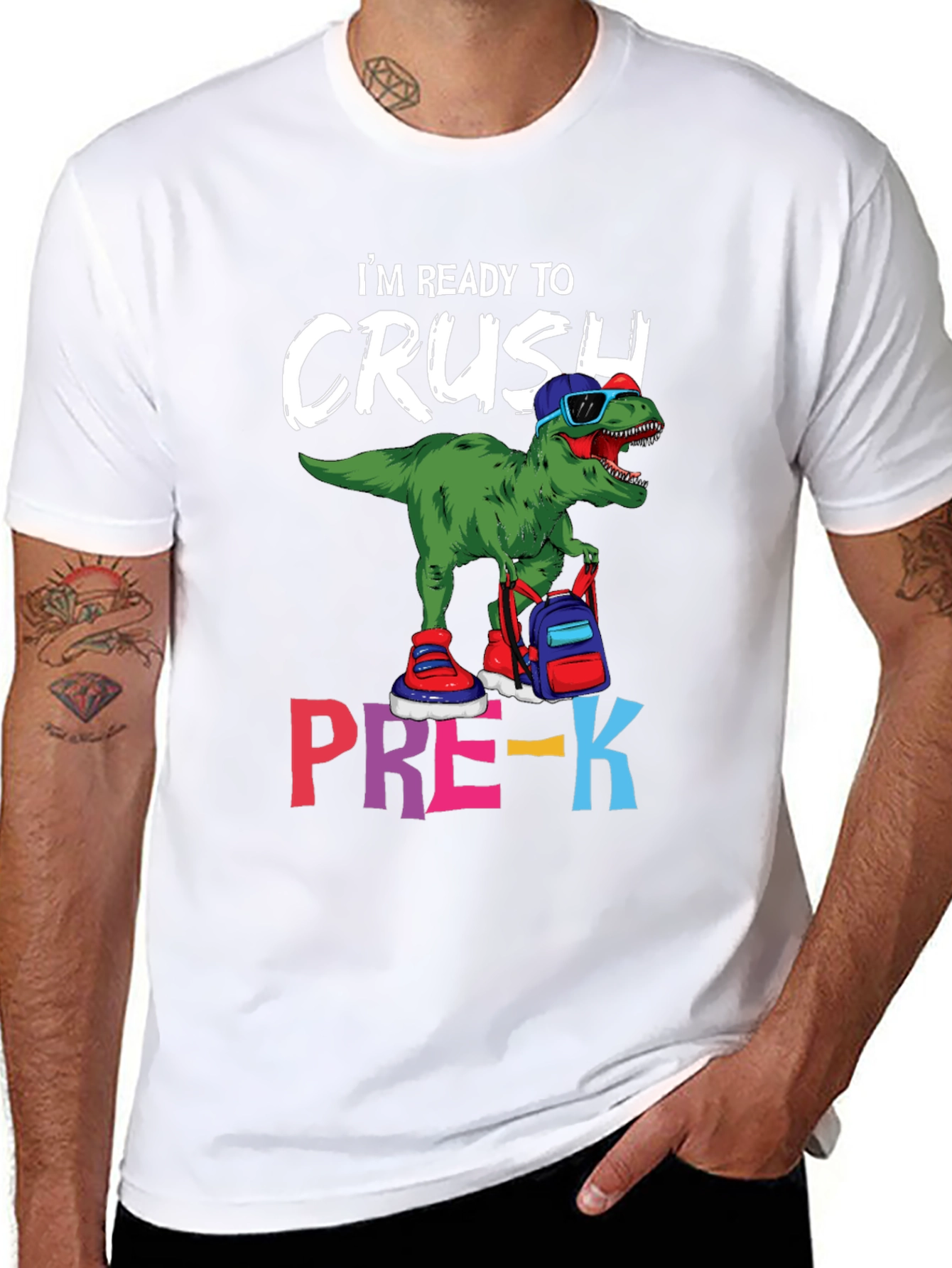 Ready to Crush Pre-K Dinosaur T-Shirt