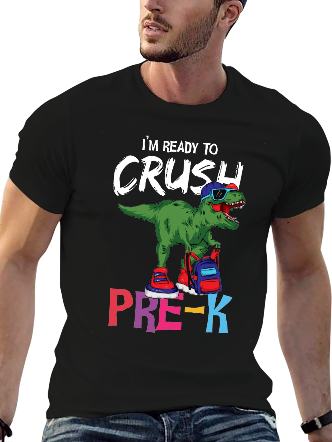 Ready to Crush Pre-K Dinosaur T-Shirt