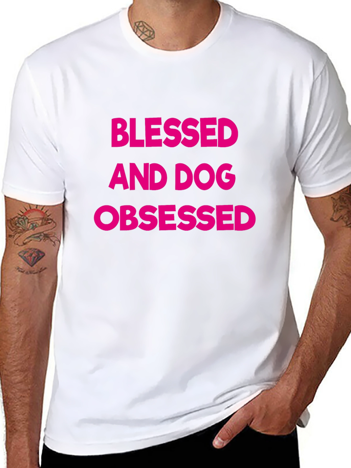 Blessed and Dog Obsessed Black T-Shirt