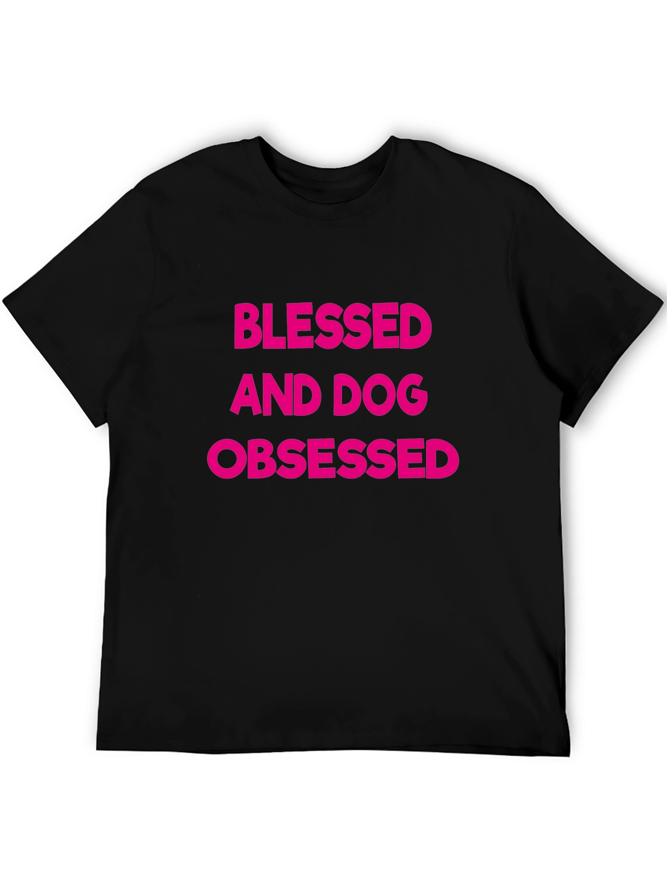 Blessed and Dog Obsessed Black T-Shirt