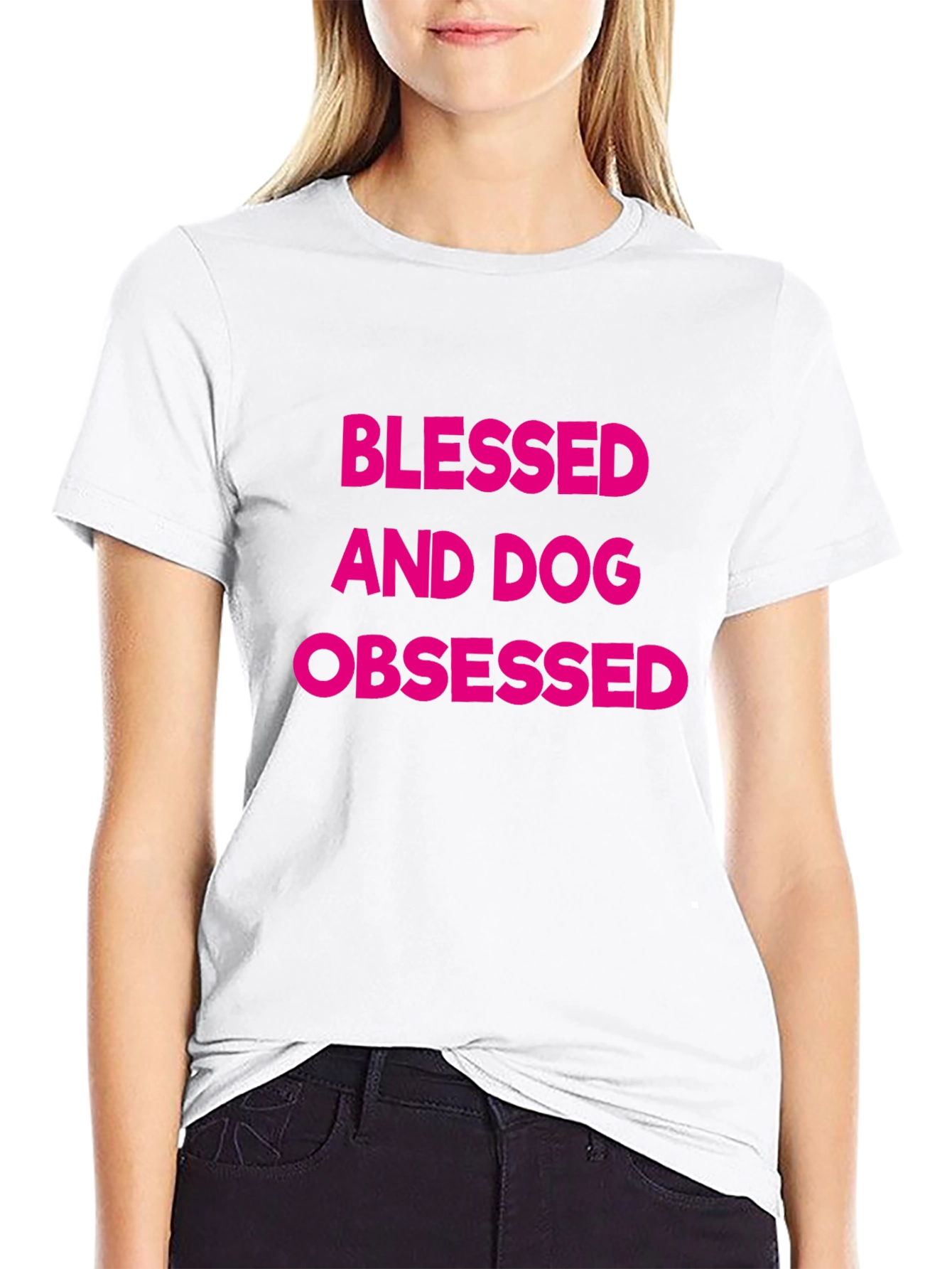 Blessed and Dog Obsessed Black T-Shirt