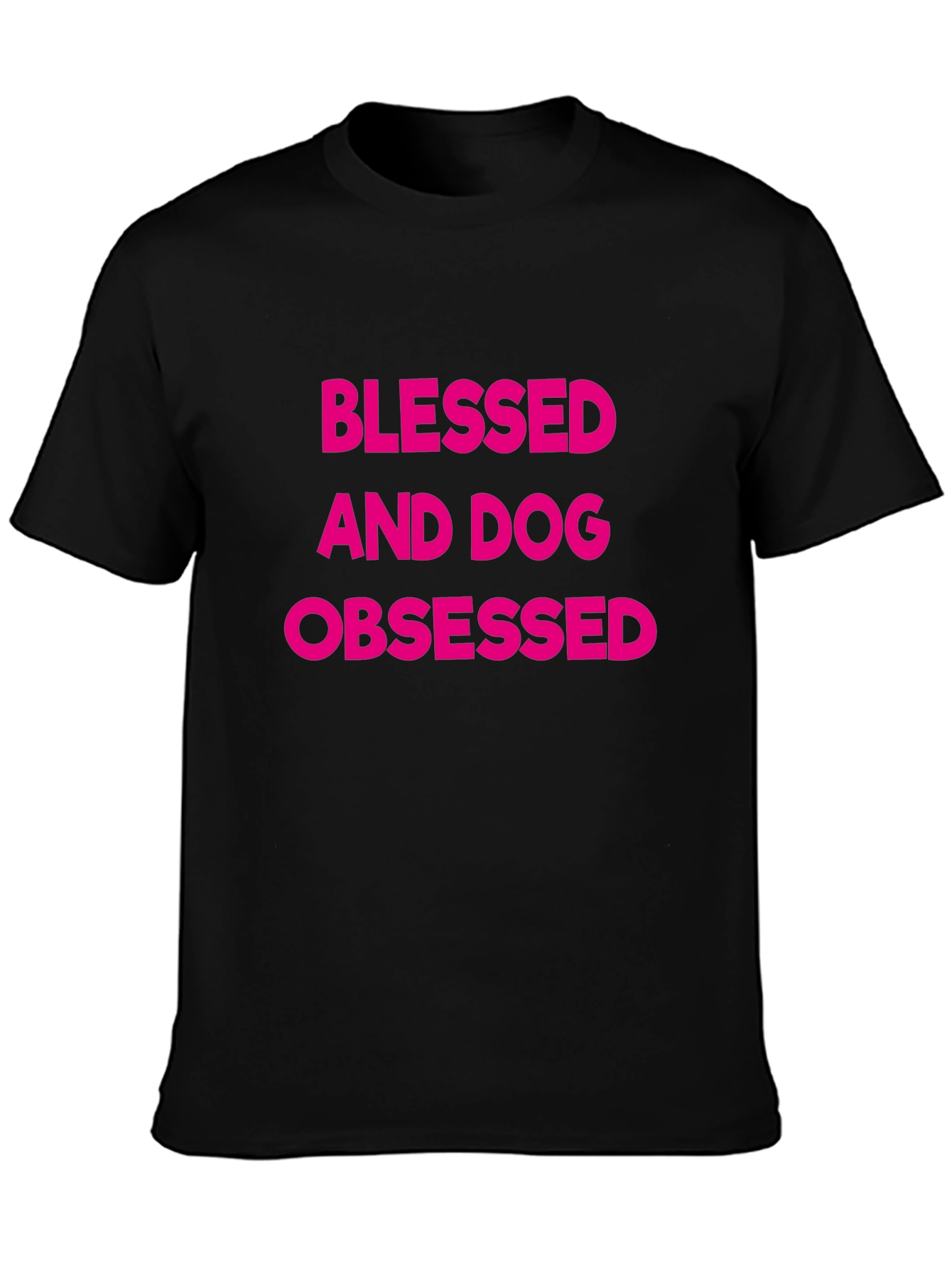 Blessed and Dog Obsessed Black T-Shirt