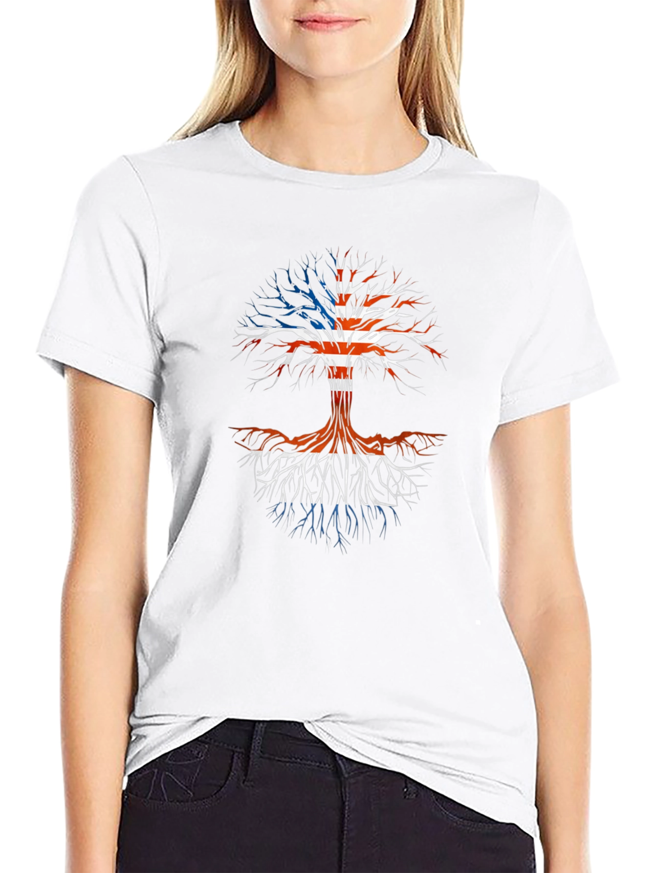 American Roots Tree Graphic T-Shirt
