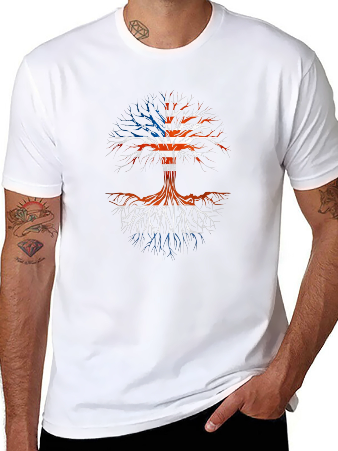 American Roots Tree Graphic T-Shirt