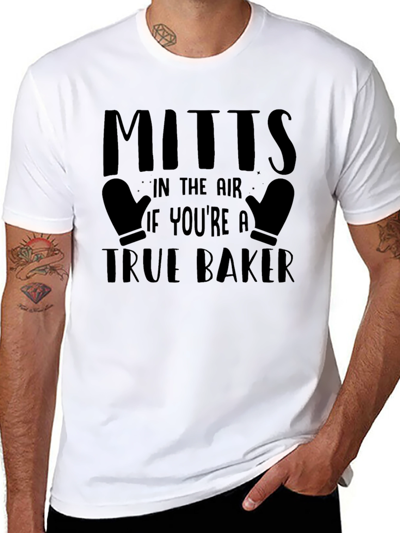 True Baker Mitts Graphic Tee - Baking Lover Shirt